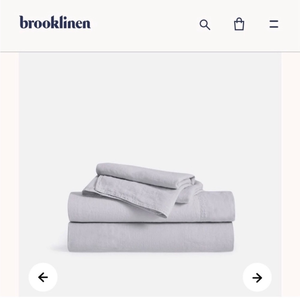 Brooklinen Linen Queen sheet set